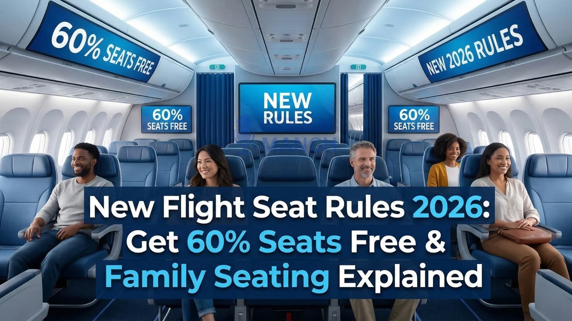 New Flight Seat Rules 2026: 60% Free Seats & Family Seating Guide