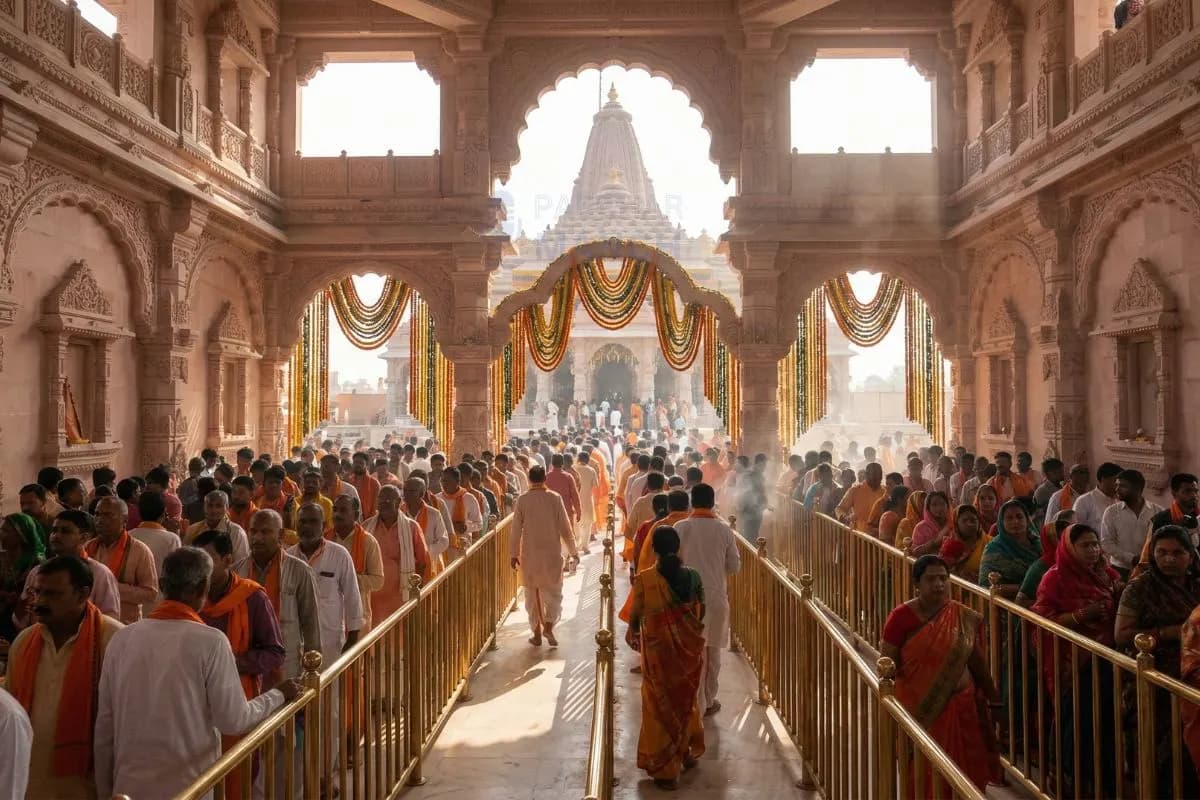 Navratri Day 8: Beautiful Darshan of Ram Lalla in Ayodhya!