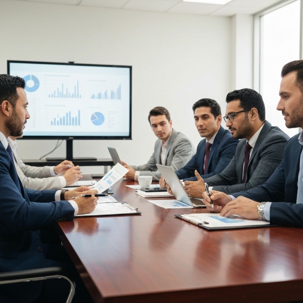 Colleagues reviewing dashboards