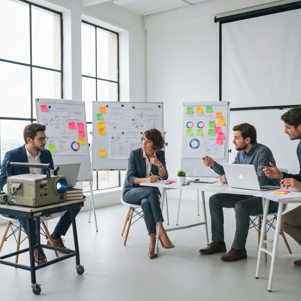 Designers discussing interaction ideas